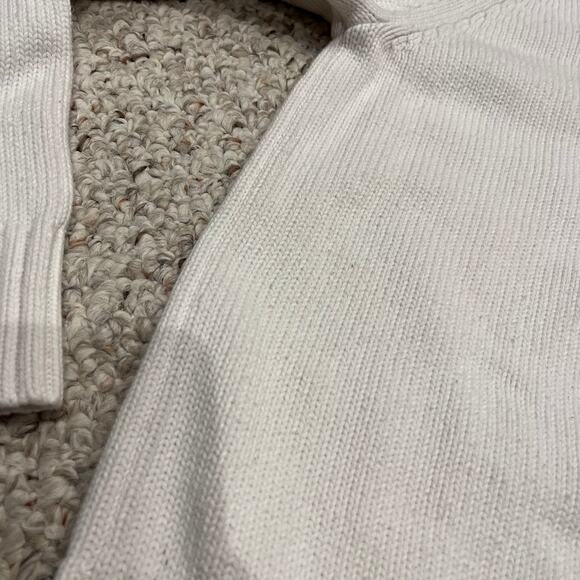 Polo Ralph Lauren Vintage American Flag Sweater Sz M White Mock Neck Preppy - Picture 6 of 7